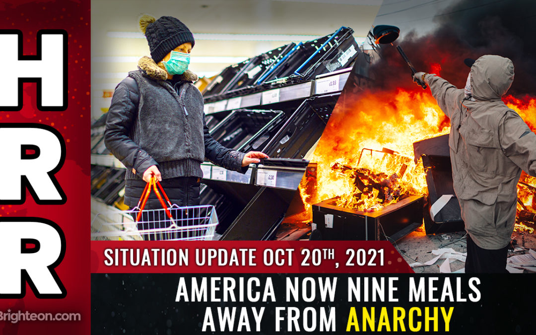 RED ALERT as America now just nine meals away from ANARCHY...