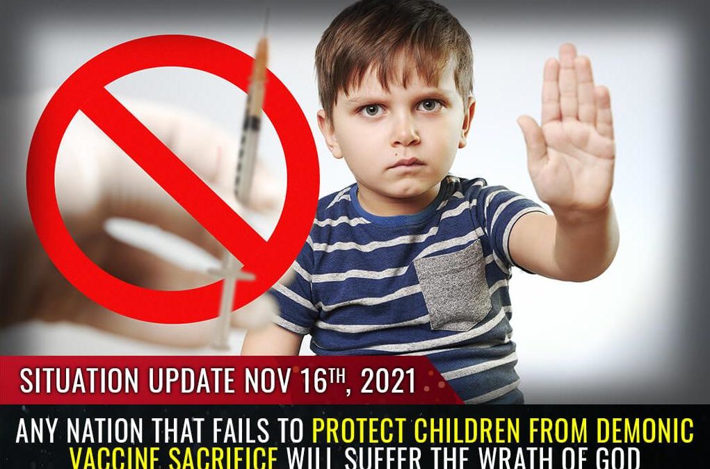 Any nation that fails to protect its CHILDREN from demonic vaccine sacrifice will suffer the wrath of God